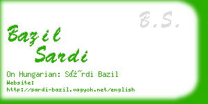 bazil sardi business card